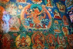 10 Rongbuk Monastery Main Chapel Wall Painting Of Lord Of The Dance And His Consort In Yabyum.jpg